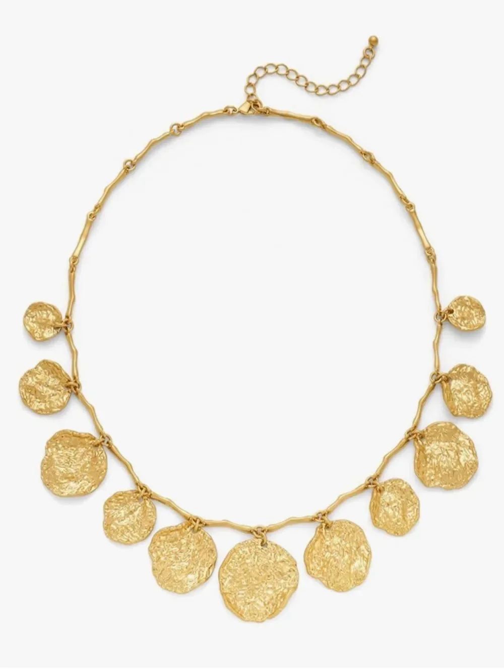 Gold charm necklace